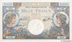 1000 Francs COMMERCE ET INDUSTRIE FRANCIA  1940 F.39.02 SPL