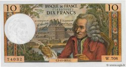 10 Francs VOLTAIRE FRANCE  1971 F.62.52 AU