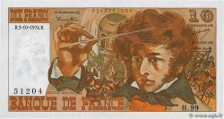 10 Francs BERLIOZ FRANCE  1974 F.63.07a UNC-