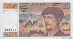 20 Francs DEBUSSY FRANCE  1987 F.66.08