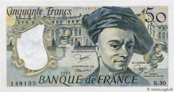50 Francs QUENTIN DE LA TOUR FRANKREICH  1983 F.67.09