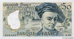 50 Francs QUENTIN DE LA TOUR FRANKREICH  1987 F.67.13
