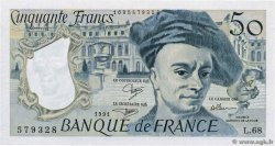 50 Francs QUENTIN DE LA TOUR FRANCIA  1991 F.67.17