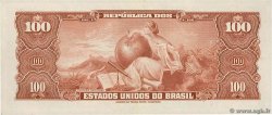 100 Cruzeiros BRAZIL  1955 P.153c AU