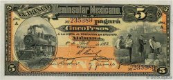 5 Pesos MEXICO Mérida 1914 PS.0465a UNC-