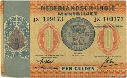 1 Gulden NETHERLANDS INDIES  1940 P.108a VF
