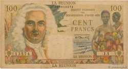 100 Francs La Bourdonnais ISLA DE LA REUNIóN  1960 P.49a MBC
