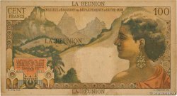 100 Francs La Bourdonnais REUNION  1960 P.49a VF