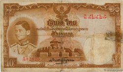 10 Baht THAILAND  1939 P.035 VG