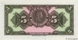 5 Pesos Oro COLOMBIA  1950 P.386e UNC