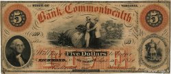 5 Dollars UNITED STATES OF AMERICA Richmond 1858  F-