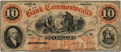 10 Dollars UNITED STATES OF AMERICA Richmond 1858 