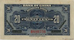 20 Cents REPUBBLICA POPOLARE CINESE Shanghai 1918 P.0049b MB