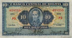 10 Bolivianos BOLIVIA  1928 P.130 BB