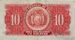 10 Bolivianos BOLIVIA  1928 P.130 MBC