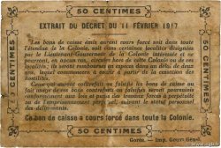 50 Centimes IVORY COAST  1917 P.01b VG