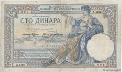 100 Dinara YOUGOSLAVIE  1920 P.022 B+