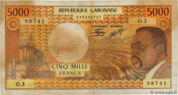 5000 Francs GABON  1978 P.04c TB
