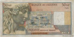 50 Nouveaux Francs ARGELIA  1959 P.120a BC