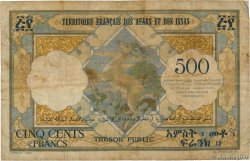 500 Francs FRENCH AFARS AND ISSAS  1973 P.31 MB