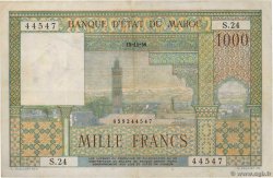 1000 Francs MAROCCO  1956 P.47