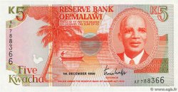 5 Kwacha MALAWI  1990 P.24a fST+