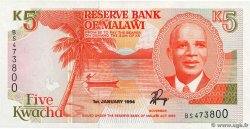 5 Kwacha MALAWI  1994 P.24b FDC