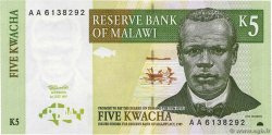 5 Kwacha MALAWI  1997 P.36a fST+