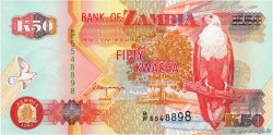 37f ZAMBIA 2007  UNC 50 Kwacha Banknote Paper Money Bill P 