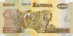 500 Kwacha ZAMBIA  2001 P.39c UNC