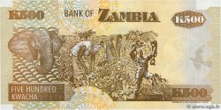 500 Kwacha ZAMBIA  2003 P.39d UNC