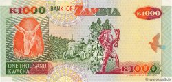 1000 Kwacha ZAMBIA  2001 P.40b UNC