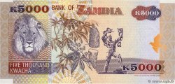 5000 Kwacha ZAMBIA  2001 P.41b UNC