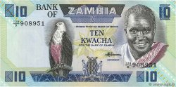 10 Kwacha ZAMBIA  1980 P.26e EBC