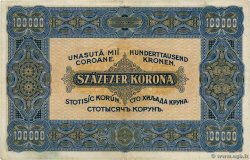 100000 Korona UNGARN  1923 P.072a SS