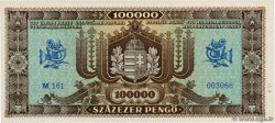 100000 Pengo HONGRIE  1945 P.121a pr.NEUF