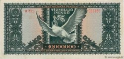 10000000 Pengo HUNGARY  1945 P.123 VF+