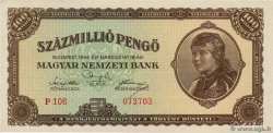 100000000 Pengo HUNGARY  1946 P.124 UNC