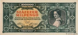 100000 Milpengo UNGARN  1946 P.127 VZ