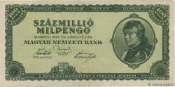 100 Millions Milpengo UNGARN  1946 P.130 fVZ