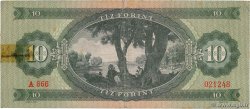 10 Forint UNGHERIA  1960 P.168b MB
