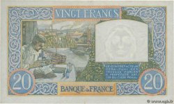 20 Francs TRAVAIL ET SCIENCE FRANCE  1941 F.12.18 VF+