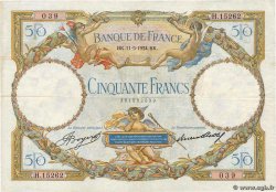 50 Francs LUC OLIVIER MERSON type modifié FRANCE  1934 F.16.05 VF-