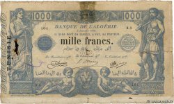 1000 Francs TUNISIA  1918 P.07a