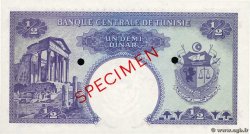 1/2 Dinar Spécimen TUNESIEN  1958 P.57s fST+