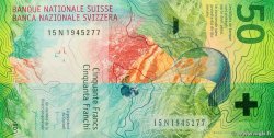 50 Francs SUISSE  2015 P.77b FDC