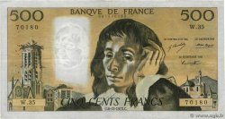 500 Francs PASCAL FRANKREICH  1973 F.71.10