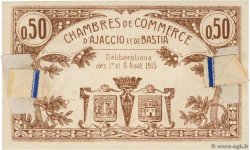 50 Centimes FRANCE regionalismo e varie Ajaccio et Bastia 1915 JP.003.03 SPL