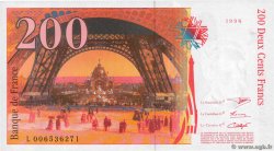 200 Francs EIFFEL FRANCE  1996 F.75.02 UNC-