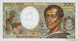 200 Francs MONTESQUIEU FRANCE  1982 F.70.02 pr.SPL